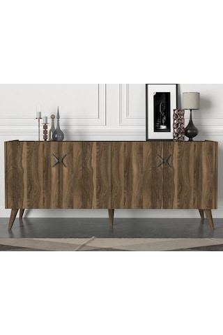 Dekorister Exclusive Wood Konsol Ceviz-Antrasit