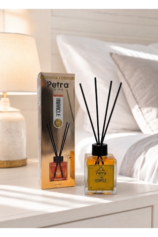 Miracle 100 Ml Bambu Çubuklu Oda Kokusu Ortam Kokusu Premium Reed Diffuser Ev, Ofis, Salon / Banyo Kokusu Hilton Kokusu