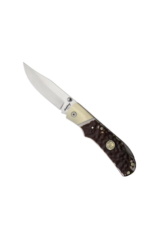 Schrade Uncle Henry Lockback Staglon Handles Katlanır Kamp Çakı 1205106 Kahverengi