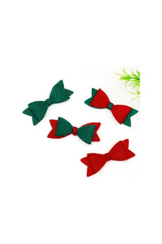Keçe Motif, Fiyonk Yeşil 4 Adet Sku: Smg8690010218469 Abanoz