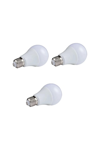 9w E27 Led Ampul 3000k Sıcak Sarı Işık 3 Adet