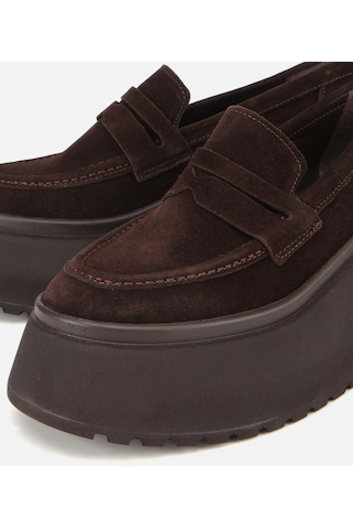 Hotiç Kadın Süet Deri Kahverengi Dolgu Topuklu Günlük Loafer 01ayh315720a480 01ayh315720a480 Kahverengi