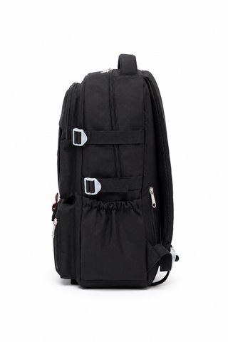 Quovo Kawaii Bag Club Kore Tarzı Full Aksesuarlı Ortopedik Günlük Yeni Okul Sırt Çantası Siyah