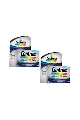 Centrum Advance 50 Multivitamin 30 Tablet 2'Li Paket