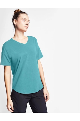 Lescon Kadın Kısa Kollu T-shirt 24s-2215-24b 24btbb002215-yeşil