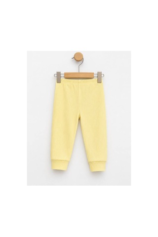 H&c Coolboy H&c Bebek Patiksiz Alt Pantolon %100 Pamuk Esnek Fitilli Ribana 0-36 Ay Sarı