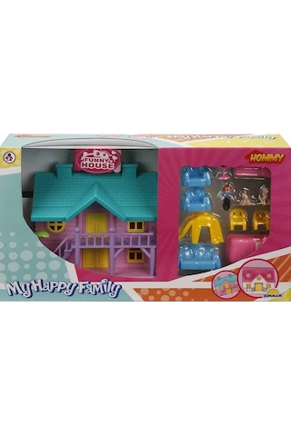 Hommy 2 Katlı Ev Oyun Seti Villa 20814 Mavi Çatı
