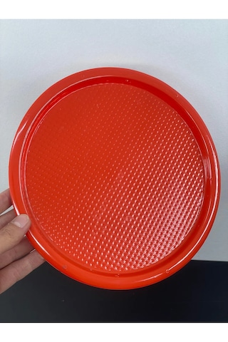 6 Kişilik Plastik Renkli Sunum Servis Tepsisi Tepsi