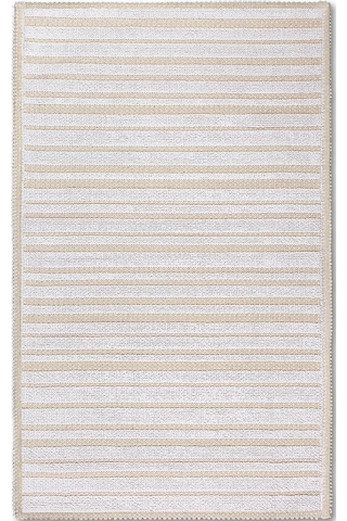Apollo Doğal Pamuklu 2'li Banyo Paspas Seti 60x100+50x60 Cm - Beyaz