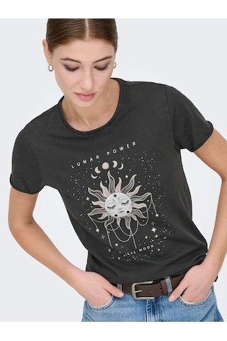 Only Onllucy Reg S/s Top Jrs Noos Kadın T-shirt 15215721 Çok Renkli