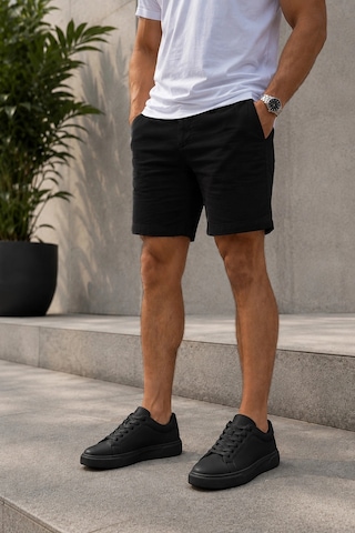 Ht Hotin Laviathan Erkek Günlük Bağcıklı Spor Ayakkabı Sneaker Rahat Ve Şık Tasarım - Siyah
