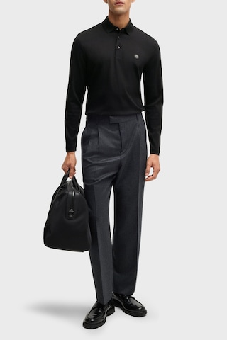 Boss Erkek Polo Yaka Sweat 50523917 002 Siyah Siyah