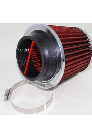Performans Artırıcı Açık Hava Filtresi 6.35 cm Kırmızı Renk  - Yüksek Performans