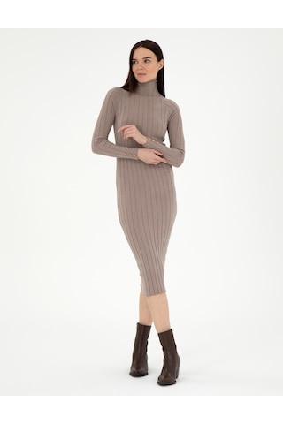 Pierre Cardin Kadın Krem Melanj Elbise Triko 50296550-vr159