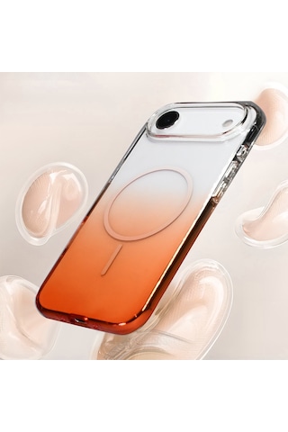 Teleplus Apple Uyumlu iPhone 17 Air Kılıf Rainbow Renkli Septik Manyetik Şarj Kapak