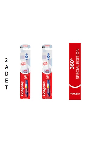 Colgate 360 Special Edition Yumuşak Beyazlatıcı Diş Fırçası 2 Adet