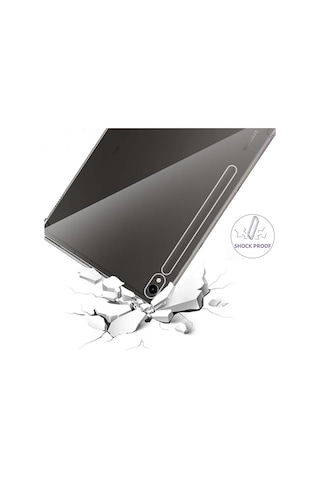 Samsung Galaxy Tab S9 Uyumlu 11" Sm-x710 Kılıf Şeffaf Anti Şok Köşe Korumalı