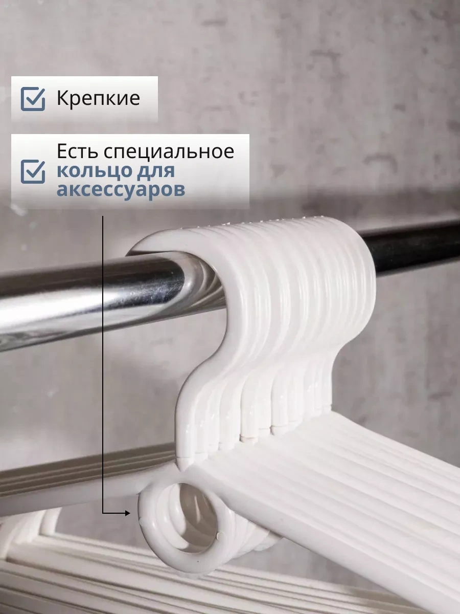 Sfrmarket Kıyafet Askıları Seti 10 Adet 200142381 Beyaz