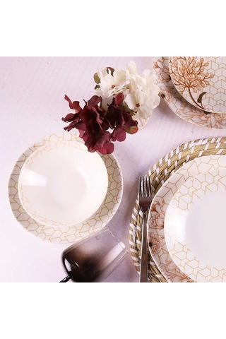 Organik 24 Parça 6 kişilik Yemek Takım - DB1155