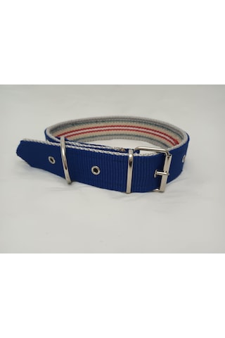Kozaklı Köpek Tasması Mavi 70 x 4 CM Mavi
