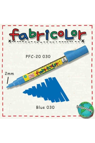 Fabricolor Örtücü Kumaş Boyama Kalemi Mavi Karışık, Çok Renkli