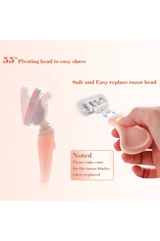 Yifomall 6 Katmanlı Kadın Tüy Dökücü, Hassas Ciltler İçin Mor Renkli Mini Epilasyon Aleti 1 Saat