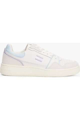 Tommy Jeans Tjw Retro Basket Sneaker Kadın Beyaz Sneaker En0en028180k9 Beyaz