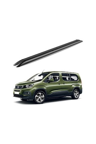 Peugeot Rifter 2019 Kısa Premium Hydra Tavan Çıtası Siyah- Port Bagaj Ve Ara Atkı Uyumlu Tavan Barı