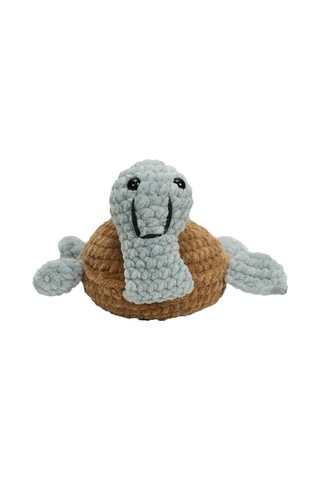 E38 El İşçiliği Peluş Kaplumbağa 15 Cm - 6258 Karışık Çok Renkli