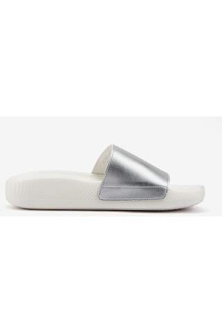 Skechers Hyper Slide - Shine On Kadın Gri Terlik 140431 Sıl Gri