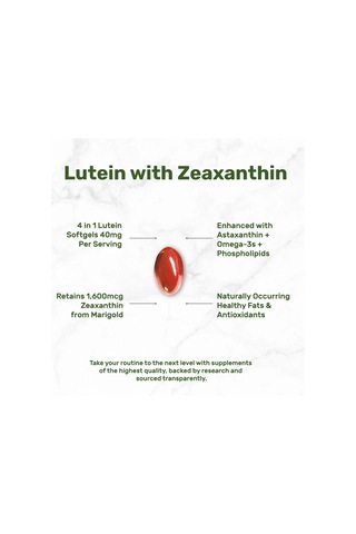 Lutein And Zeaxanthin Supplements, 40mg Per Serving, 300 Softgels