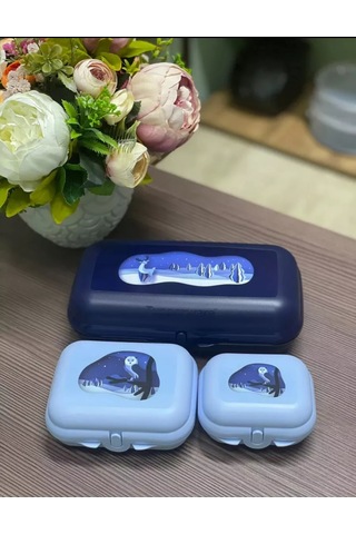 Tupperware Tupperware Öğle Yemeği Sandığı Seti 228088627 MAvi