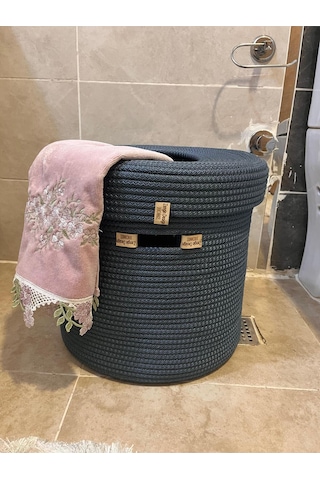 Zengin Design Home Çamaşır Sepeti Zdh-987 Koyu Mavi