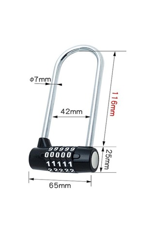 Besthome1 5 Haneli Kombinasyon Güvenlik Asma Kilit, Suntek Bagaj Kilidi, 5 Anahtarlı, Uzaktan Kullanılabilir, Hafif Ve Dayanıkl