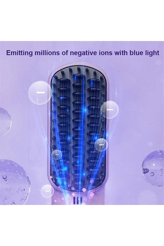 Vkemall Kablosuz Mini İyon Saç Düzleştirici Testere - 3 Hız Ayarı, Usb Şarjlı, 3200mah Pil, Anti-yanık, Otomatik Kapanma - Mor