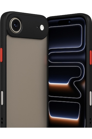 Apple Apple iPhone 17 Air İçin Uyumlu Buzlu Tasarım Renkli Tuş Mat Tasarım Sararmaz Kılıf