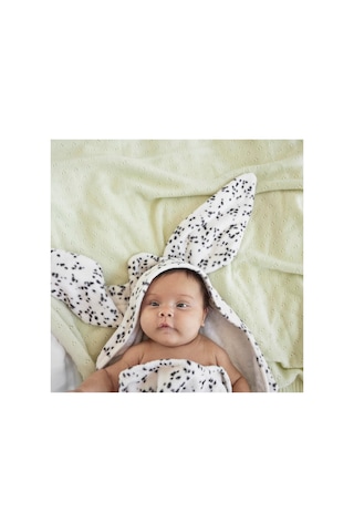 Kapüşonlu Havlu Dalmatian Dots White Diğer