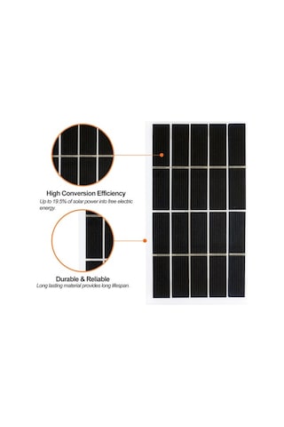 Besthome1 2w 5v Taşınabilir Güneş Paneli - Bahçe Aydınlatma, Fan/pompa Şarjı İçin Su Geçirmez Solar Panel