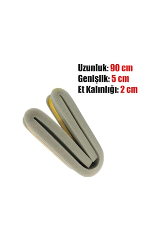 5 Adet Yapışkanlı Kapı Altı Eşik Süngeri Bant Soğuk Isı Izolasyon Yalıtım Bandı Fitili Süngeri 90 Cm 90 CM