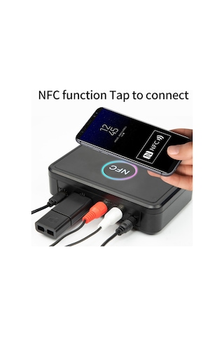 Lemestar "bluetooth 5.0 Nfc Alıcı - Kablosuz Ses Adaptörü, Aux/rca Çıkışlı, Usb Müzik Çalar, Hoparlör Ve Kulaklıklar İçin"