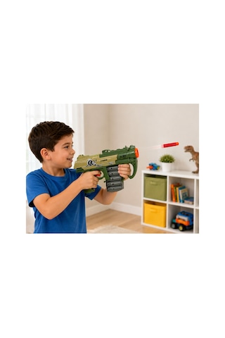 8 Dart Mermili Sünger Mermi Atan Oyuncak Tabanca Revolver Modeli 3+ Yaş