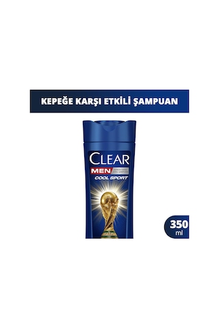 Clear Men Cool Sport Menthol Kepeğe Karşı Etkili Şampuan 350 Ml Beyaz