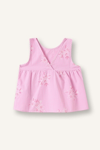 Defacto Çiçek Desenli Poplin Kısa Kollu Pembe Gömlek Kız Bebek H9296a526hspn171 Pembe-pn171