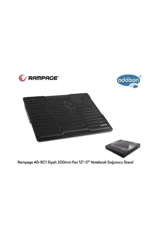 Addıson Rampage Ad Rc1 Siyah Notebook Soğutucu