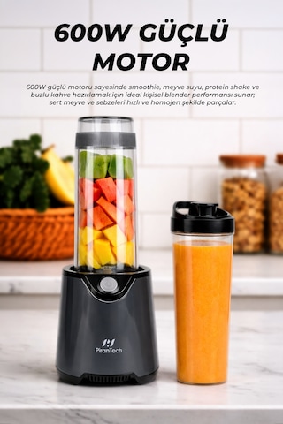 Pirantech YH-1200 600 W Güçlü & Taşınabilir Kişisel Blender