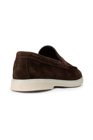 Deery Erkek Hakiki Süet Kahverengi Loafer Ayakkabı - 02032mkhvc01