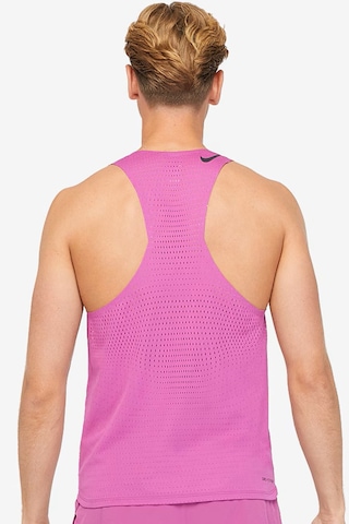 Nike Dri Fit Aeroswift Running Adv Singlet Tank Top Lazer Kesim Koşu Atleti Fuşya Fuşya