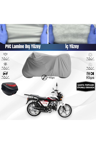 Kuba Dragon 50 Motosiklet Brandası Çanta Topcase Uyumlu Motor Branda