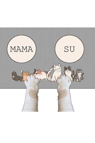 Kaydırmaz Taban Kedi Köpek Mama-su Altlığı/paspas