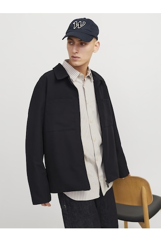 Erkek Gömlek Yaka Ceket - Perfect - 12270677 Black Siyah